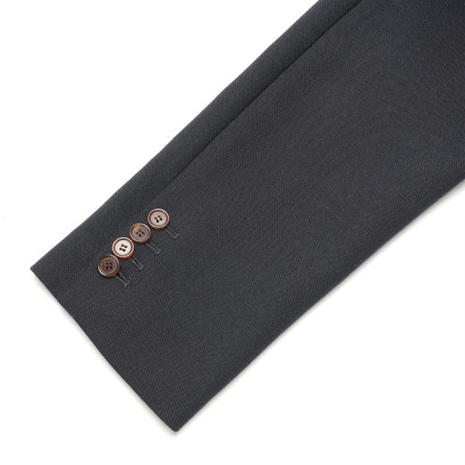 ROMI STUDIO“quiet+luxury”精纺羊毛刺绣藏青色西装外套23AWW668 商品图4