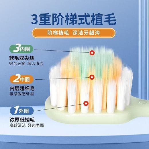 【山型凸面牙刷】6只装 超细软宽薄成人护龈软毛清洁按摩细毛家庭装 商品图8