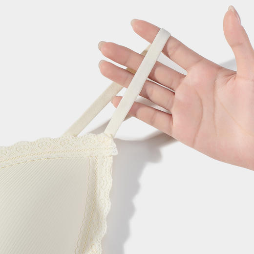 连绵·蕾丝罗纹三角背心文胸691（AB） 商品图12