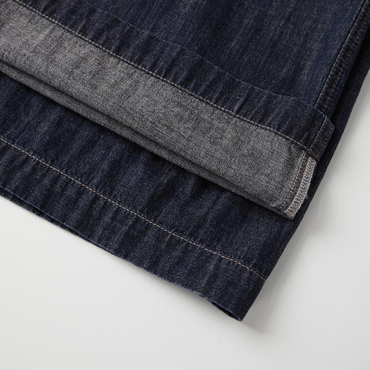 ROMI STUDIO“舒适松弛”纯棉直筒水洗松紧腰宽松牛仔裤 RWCSXM1551 商品图4