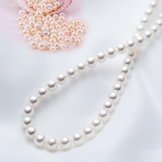 心选丨天然母贝珍珠➕925银 珍珠耳钉 夏天的梦中情链 谁戴谁仙 商品图2