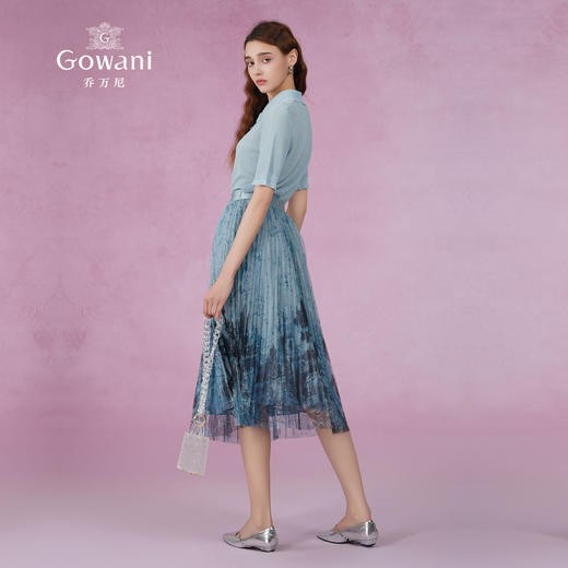 乔万尼半身裙女新款夏季a字版型百褶半裙EM2D797 商品图4