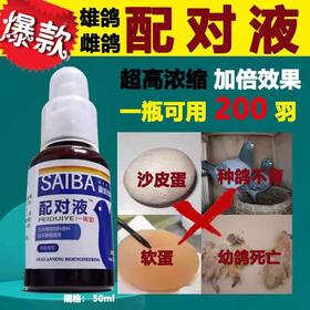 翼能劲翔【配对液50ml】信赛鸽子雌雄种鸽调整理种鸽宝不孕无精保健