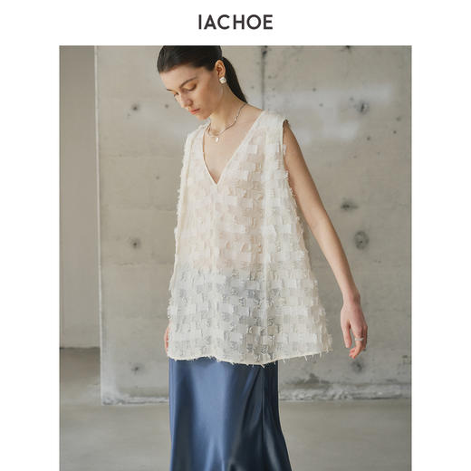 棉仓3621503004-IACHOE小方格背心 商品图3