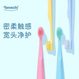 【马泷专属】Tonochi通吃猫-Macaron成人宽头牙刷（4支起售）