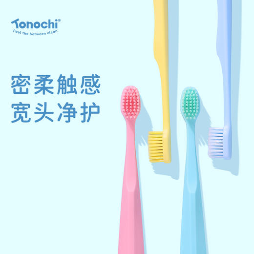 【马泷专属】Tonochi通吃猫-Macaron成人宽头牙刷（4支起售） 商品图0