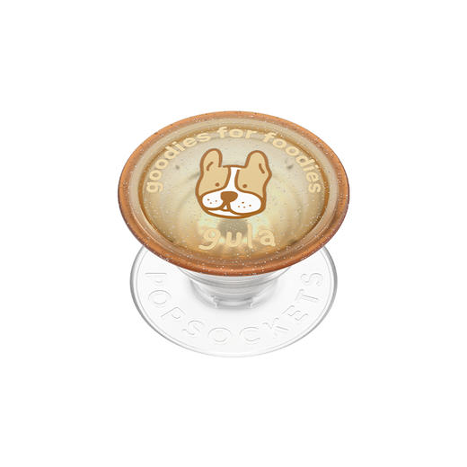 【上菜了! À Table!】法斗朋友 PopSockets x gula 联名系列 POPGRIP泡泡骚手机粘贴式气囊支架 Graphic平面系列 棕色 小狗 卡通 商品图0