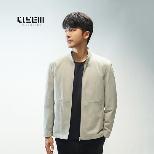 4158m 政企精英 专属定制   岩语轻奢肌理立领夹克 商品图0