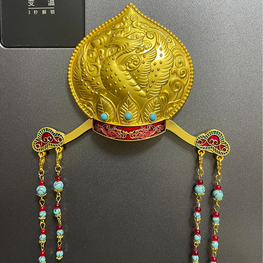 回鹘公主桃心冠冰箱贴金属材质磁吸铁质礼盒包装西安旅游文创礼品国风礼物 商品图3