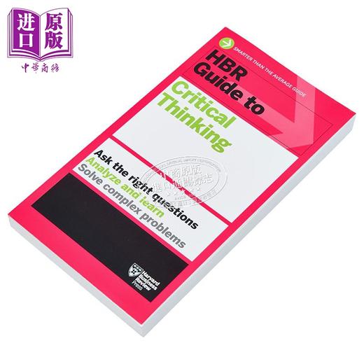 预售 【中商原版】哈佛商业评论指南系列 批判性思维 英文原版 HBR Guide to Critical Thinking 商品图1