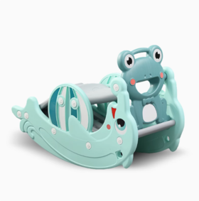 【盼盼专属】哈比树青蛙滑梯摇马