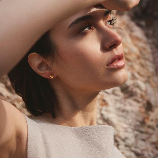 北京仓｜Agapee-Aleli Stud-花朵 锆石 耳钉［法国设计师］ 商品图2