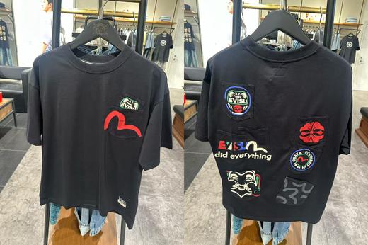 EVISU 男 T恤 2ESHTM5TS1221RXBLKX 商品图0