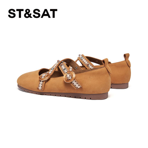 星期六舒适圆头交叉绊带勃肯鞋SSD1111025 商品图9