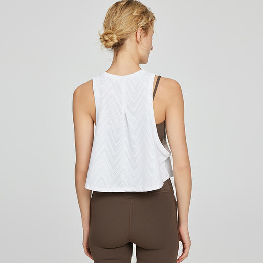 【叠穿神器】2025春夏新款瑜伽服女无袖背心透气亲肤瑜伽上衣肌理面料运动罩衫 商品图2