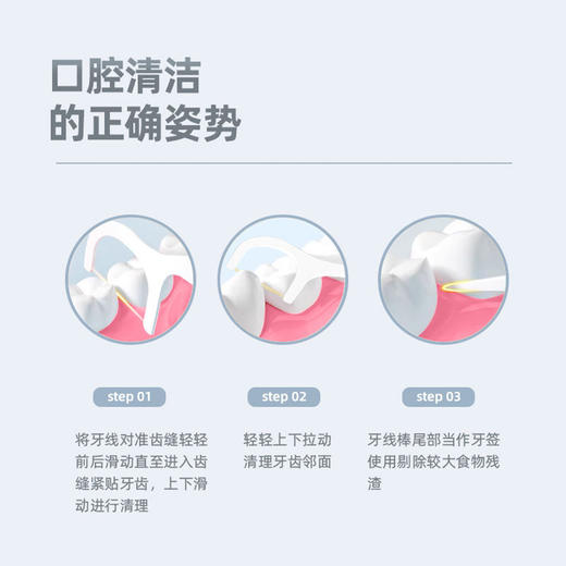 「50支盒装」一次性牙线独立包装牙线盒 弹力剔牙签线口腔清洁牙线棒 商品图3