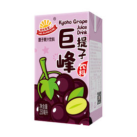 阳光先生果汁饮料250ml*24盒（提子/桃汁/苹果/桔汁）