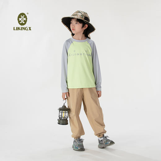 2025年新款 力丼田儿童户外山系 四面弹防泼水长款长裤 70D泡泡弹 L2411X002CAYW 商品图6