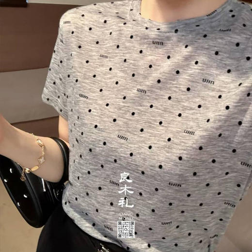 【部分现货】良木礼天丝波点短袖（25064） 商品图2