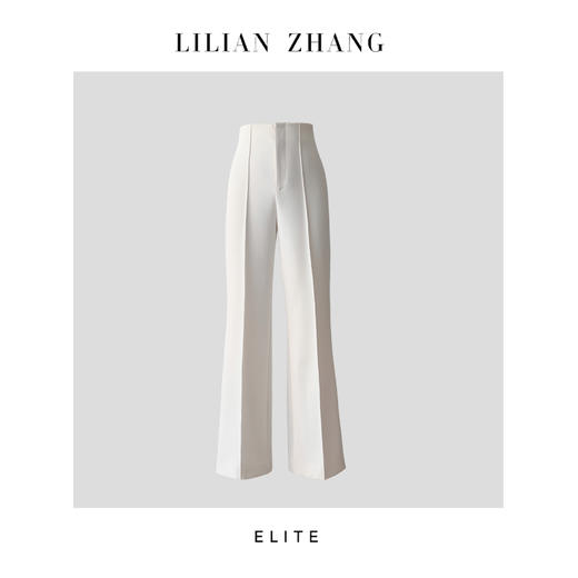 E“定制”——静奢风 ——都市摩登——风尚之选——珍珠白连腰筒裤 2404008 商品图1