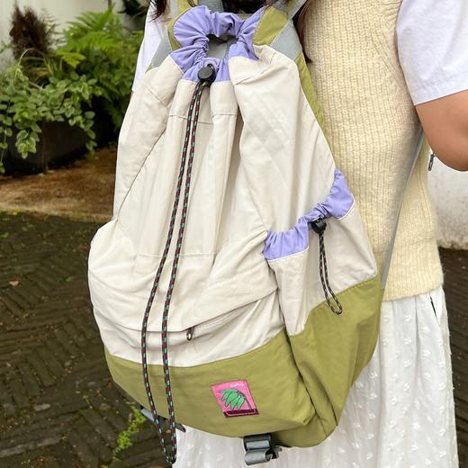 【户外显眼包】椒盐和猫束口抽绳登山包 轻便束口抽绳 防水材质 侧边可放水杯/雨伞 户外登山徒步旅行必备 大容量7747 商品图0