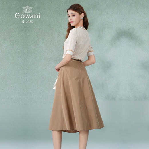 乔万尼半身裙夏新款a字半裙显瘦百搭双色可选EM2D767 商品图9