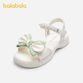 【商场同款】巴拉巴拉童鞋女童凉鞋蝴蝶结公主鞋2025夏季新款甜美