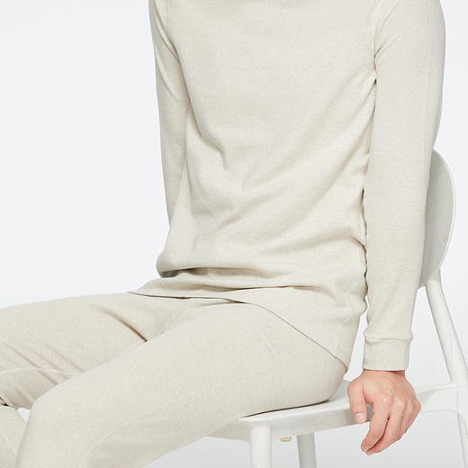 素道素道有机彩棉 男女款长袖秋衣套装 圆领直筒秋衣秋裤 春秋衫 商品图1