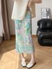 2025三宅褶皱油画印花碎花百褶裙垂坠感开叉直筒包臀半身裙女款！ 商品缩略图8