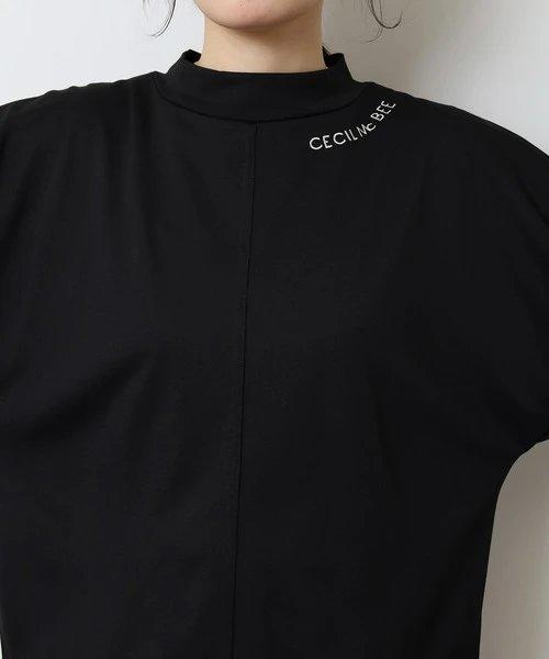 CECIL McBEE green 高尔夫女士 宽松落肩字母半袖T恤 简约舒适 商品图13