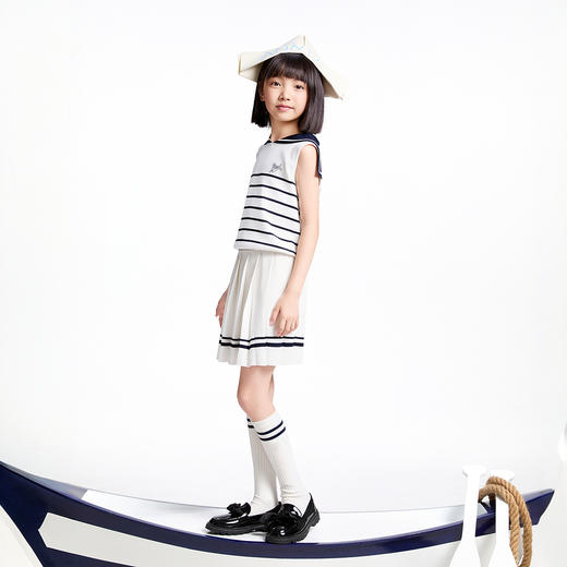 【实体店同款】女童无袖针织衫夏季新款安奈儿童装AG522708 商品图5