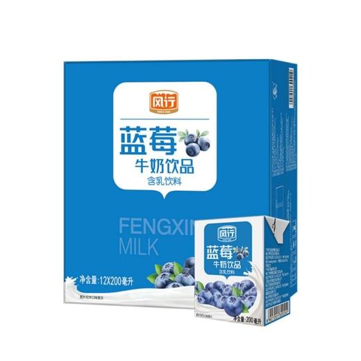 风行蓝莓牛奶饮品200ml*12盒/箱 商品图0