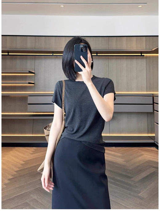 【断码 捡漏】 不可机洗的 The row 面膜T恤 有羊绒感 巨亲肤 商品图2