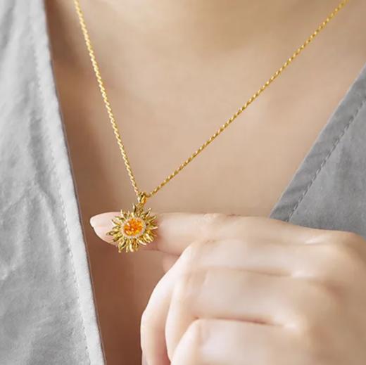 国博×朱炳仁铜向日葵系列 ，铜雕非遗艺术大师艺术衍生，每一朵都蕴含着向阳希望（胸针预售15天发货） 商品图13