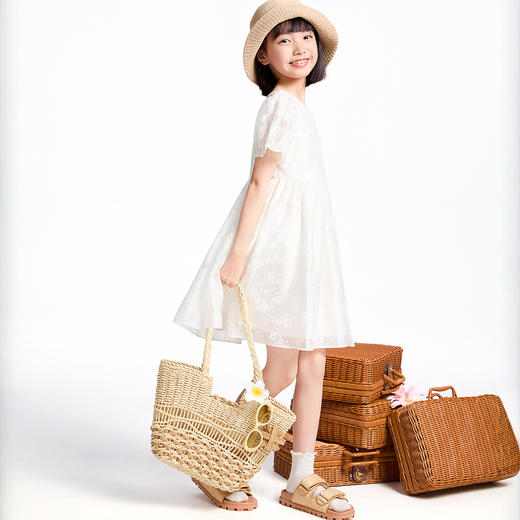 【实体店同款】女童短袖连衣裙夏季新款安奈儿童装AG523638 商品图5