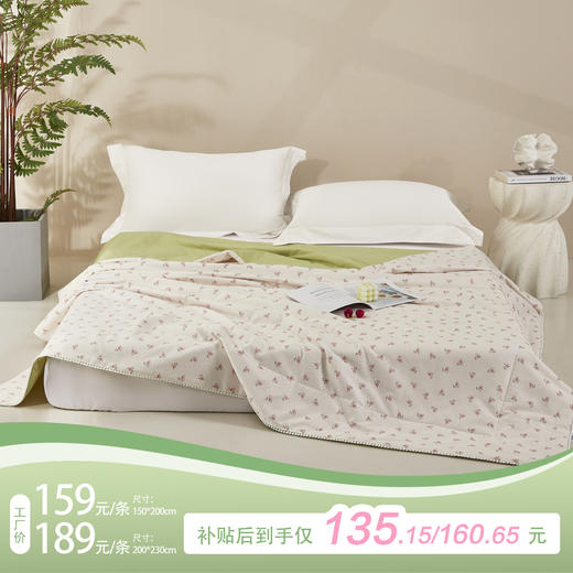 利路米热卖爆款纯棉印花夏凉被夏日甜蜜 商品图0