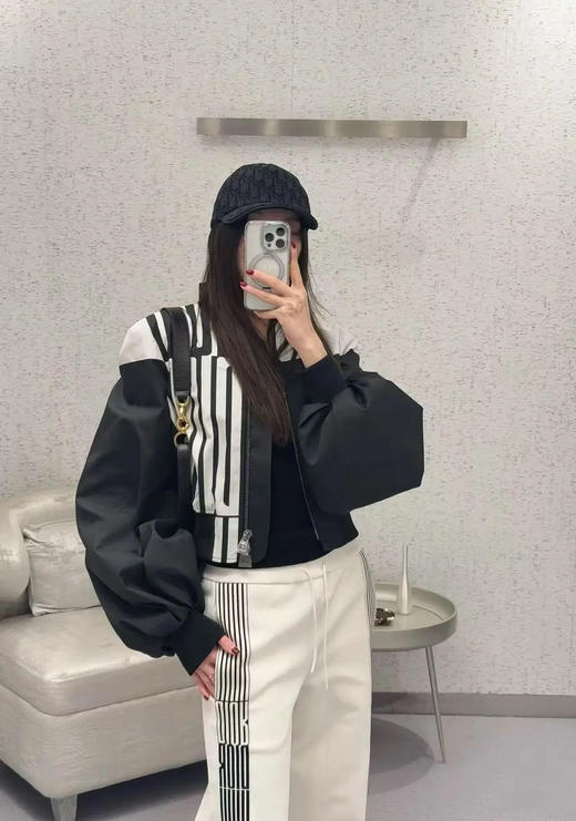 迪奥 25早春黑白撞色拉链夹克外套（TM） 商品图8