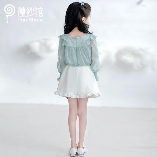 【非质量问题不退换】pureshare蓬纱馆 春荷上衣  栀夏花边裤 商品图5