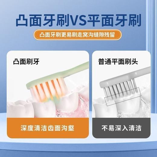 【山型凸面牙刷】6只装 超细软宽薄成人护龈软毛清洁按摩细毛家庭装 商品图5