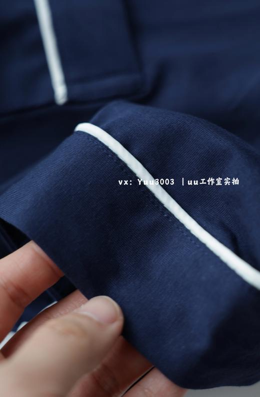 线下实体版【品质好货】 男士软弹纯棉家居服睡衣，短袖+长裤 商品图2