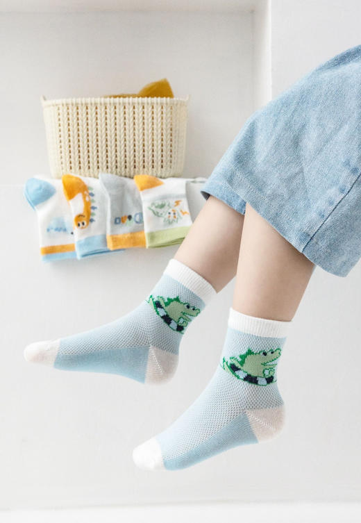 柠檬舒品夏日网眼透气袜升级款【5双装】 商品图12