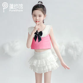 甜梦呢背心   雪莲裙裤