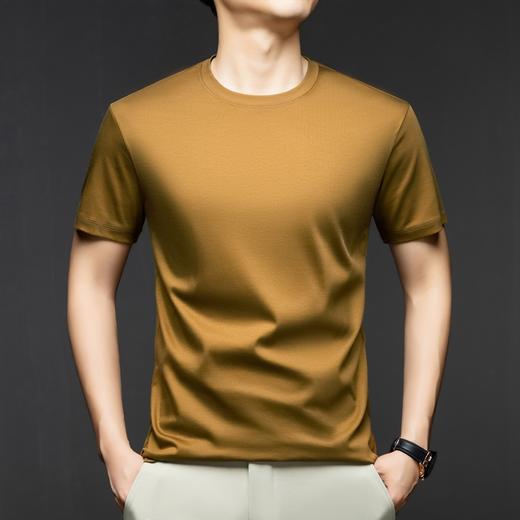 老爷车 2025新款夏季男士高级100支液氨棉T恤时尚休闲百搭半袖 LC3125108 商品图3