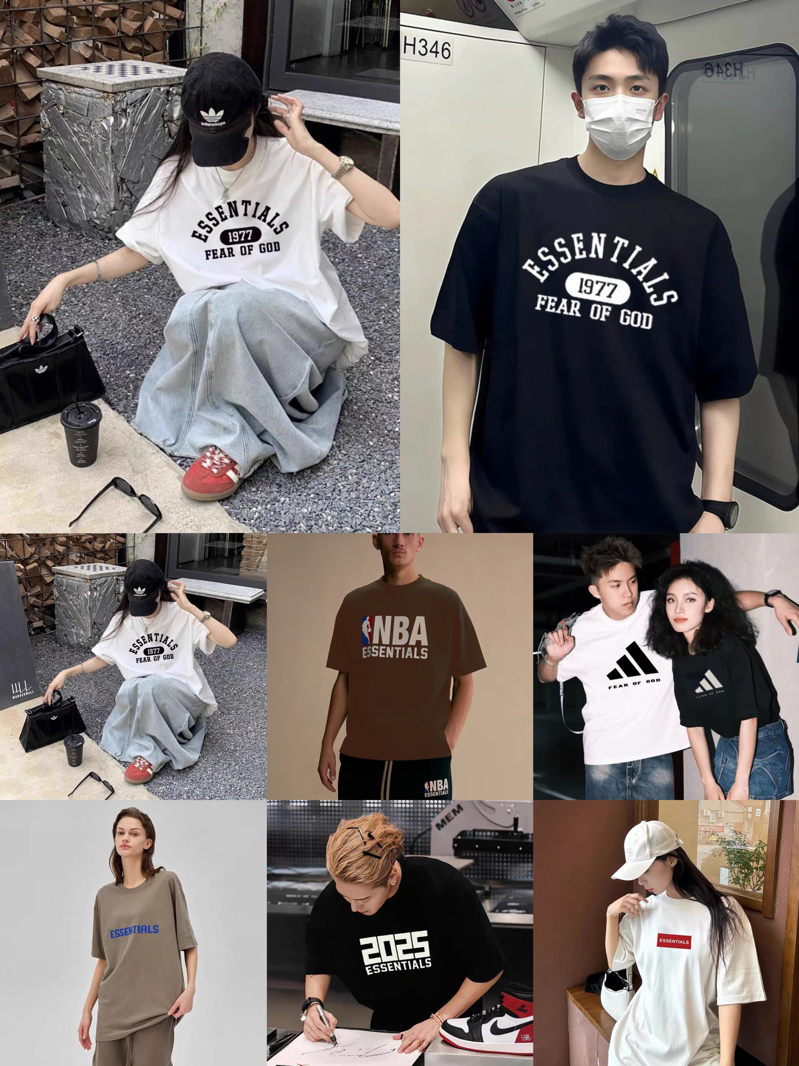 高街潮牌FOG潮牌春夏款短袖  270克纯棉双纱汗布面料（两件包邮）