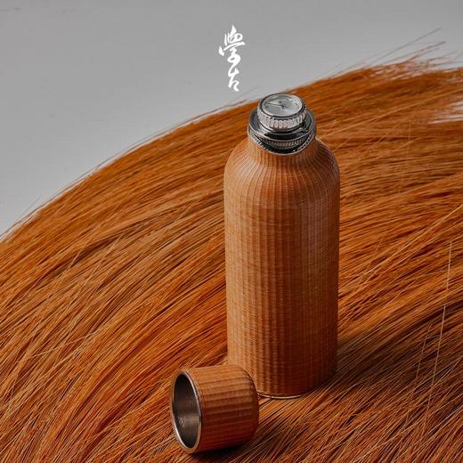 学古一原传家壶·竹雅迷你 非遗扣丝工艺纯钛内胆595ml 商品图1