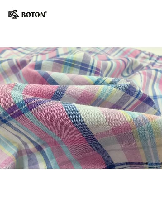 【第2件半价！尾货清仓不退换】波顿女士短袖休闲格仔衬衫LS732215 商品图2