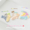 💥【多巴胺儿童撞色卡丝网眼袜】，柔软舒适，🌸透气性好，让小脚丫在春夏季节也能保持干爽舒适👣 网眼设计，🤩让袜子更加透气，让小脚丫在运动时也能保持干爽 商品缩略图1