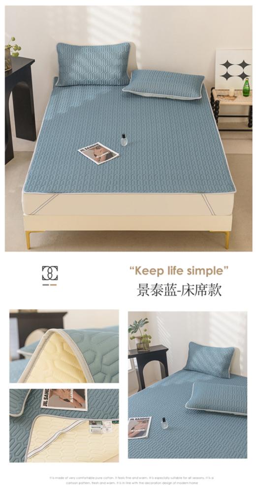限时1折❗️罗莱旗下❗️【petit DINOSAUR凉感丝乳胶凉席三件套】💰原价899，开团低至109元！ ✅泰国进口乳胶填充！睡感满满 ✅三层透气！ 商品图6