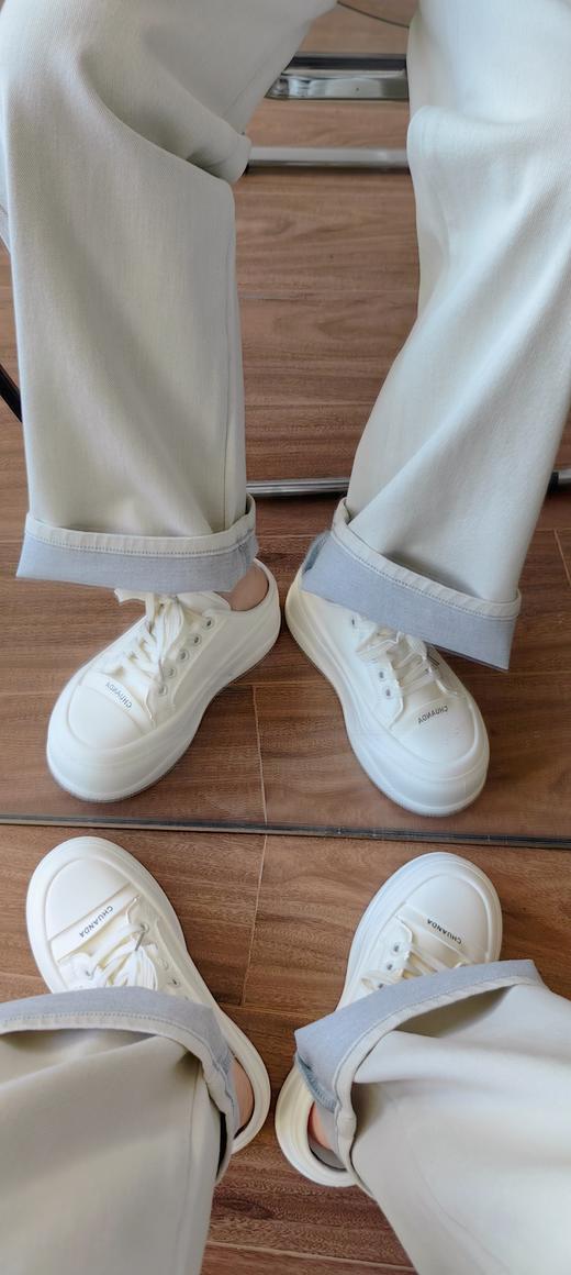 自留上脚舒适小香风猪理皮透气字母鞋拖 商品图2