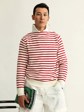 Fortela 红白条水手T恤